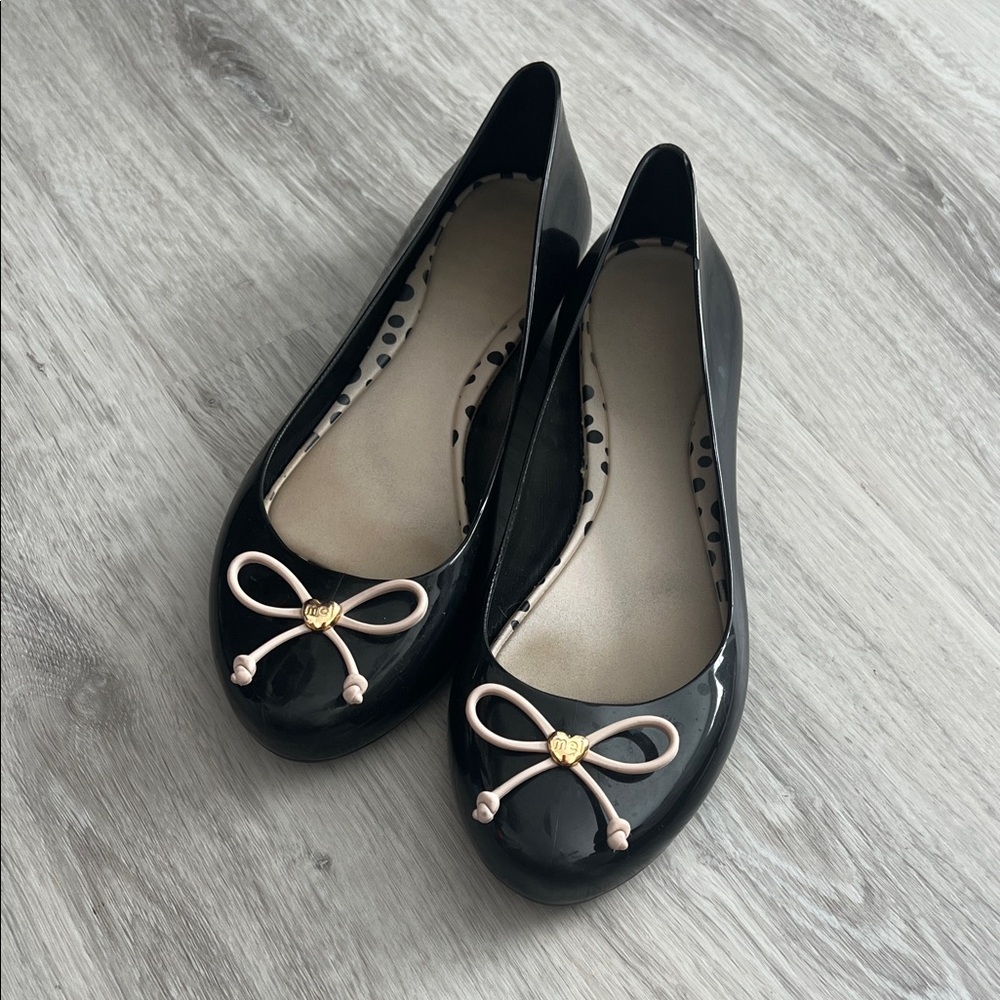 Melissa Rubber Ballet Flats Sz 7 37 EUR